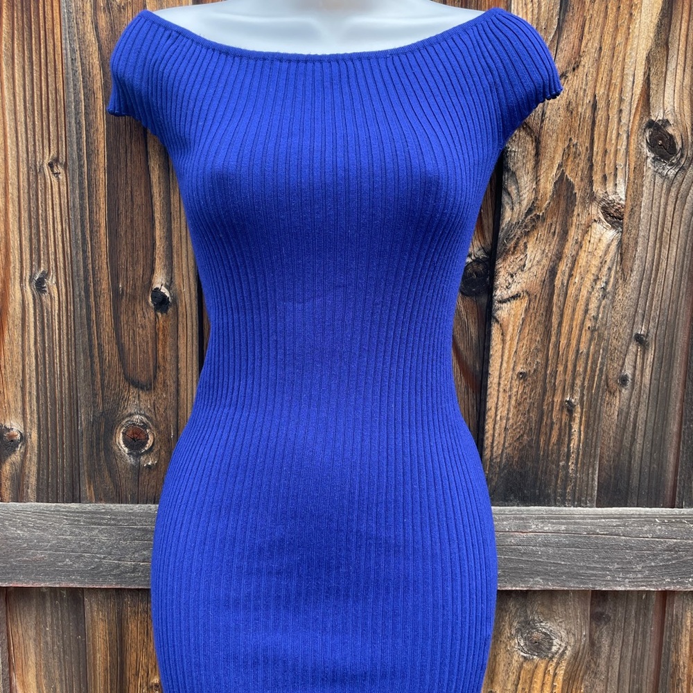 Forever 21 Bodycon Dress Royal Blue S. GUC